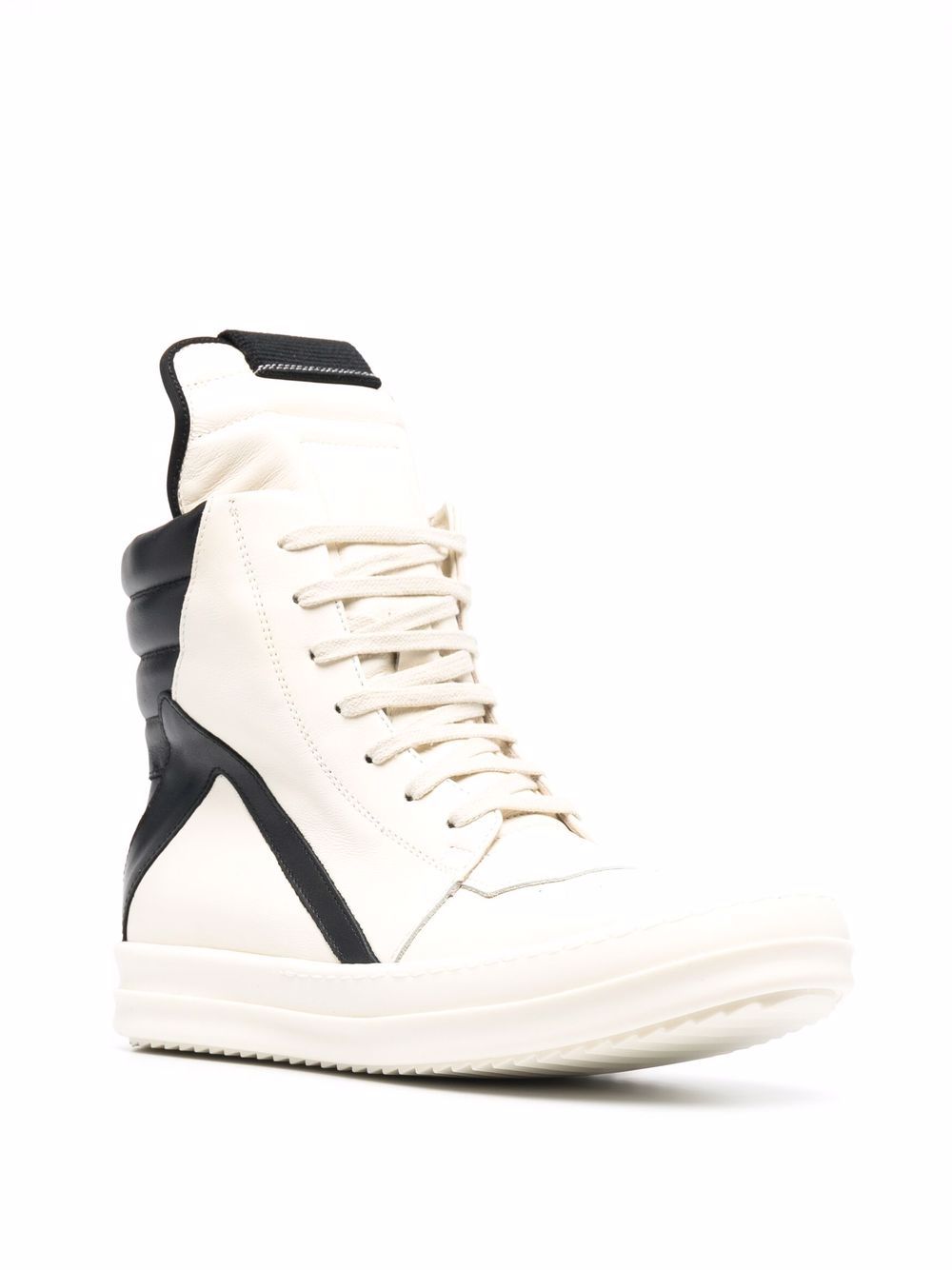 фото Rick owens drkshdw кеды geobasket в стиле колор-блок