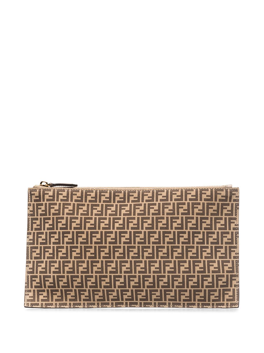 

Fendi medium FF-motif flat pouch - Brown