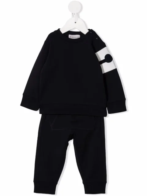 Moncler Kids طقم رياضي متباين الألوان