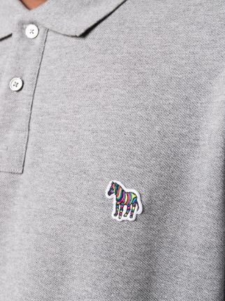 logo-embroidered polo shirt展示图