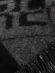 Saint Laurent split logo scarf