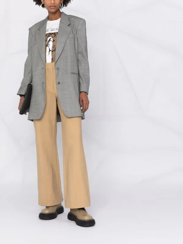 正規品★MAX MARA ボクシーフィット ジャケット Max Mara ボクシーフィット ジャケット | グレー | FARFETCH JP