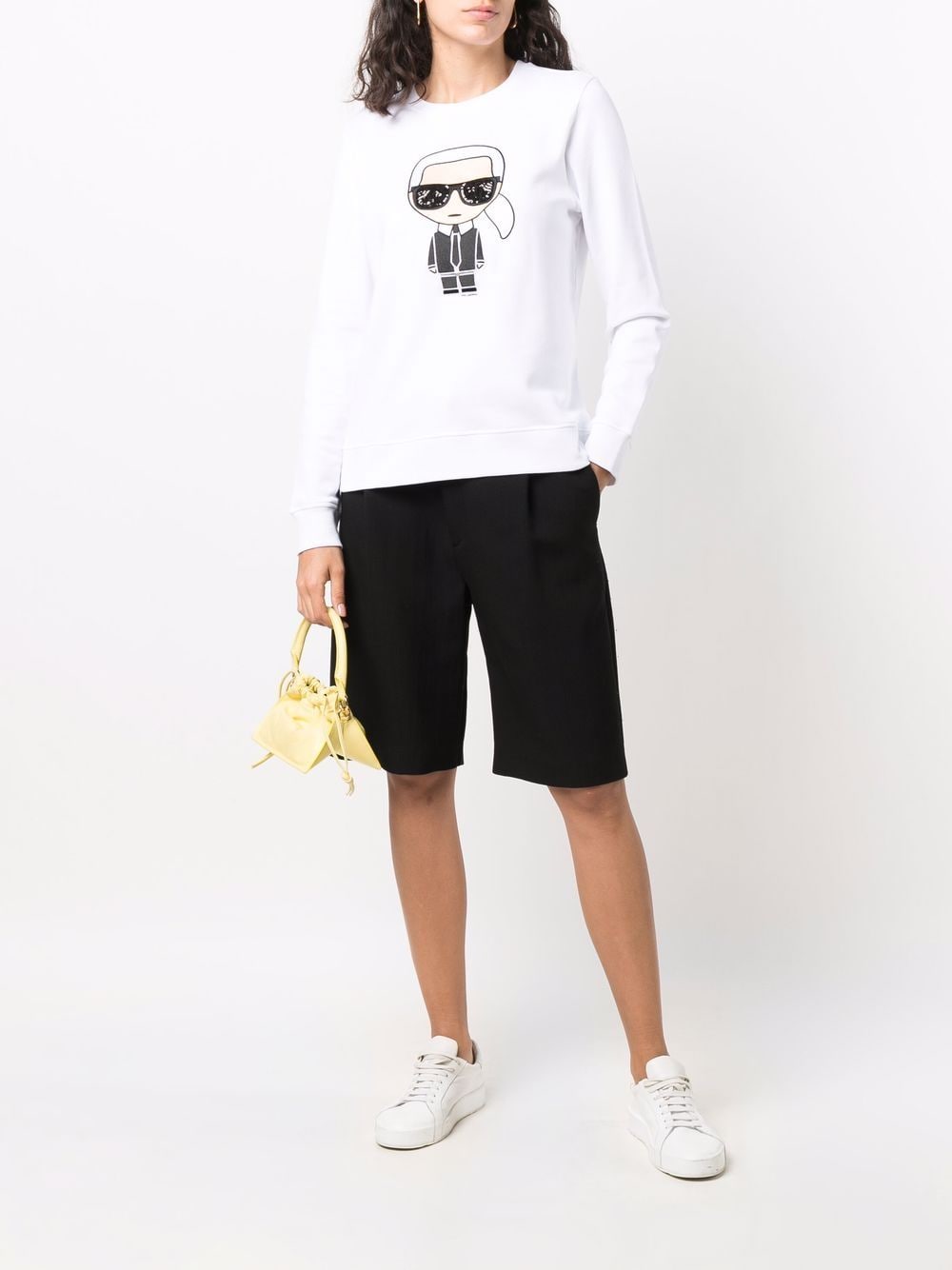 Karl Lagerfeld Sweater met print - Wit