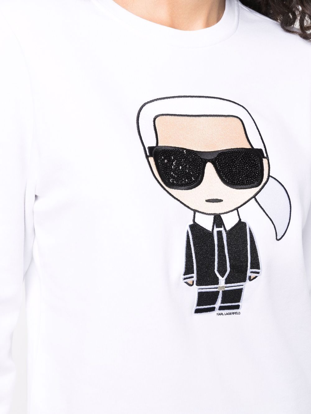 фото Karl lagerfeld толстовка ikonik karl с принтом