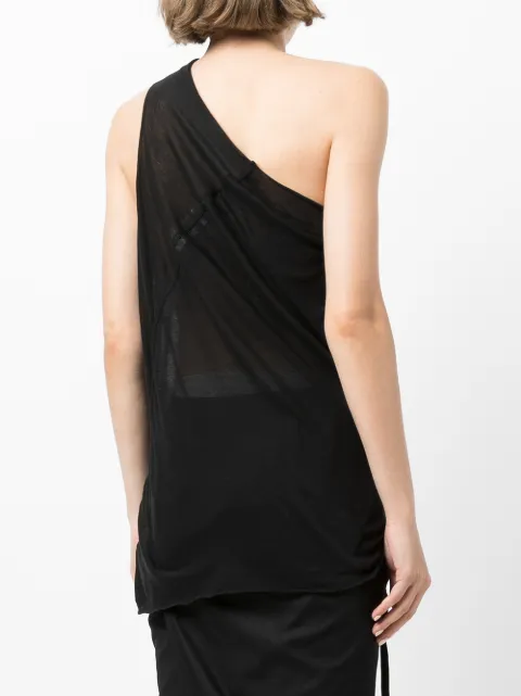 Shop Rick Owens one shoulder tank top 