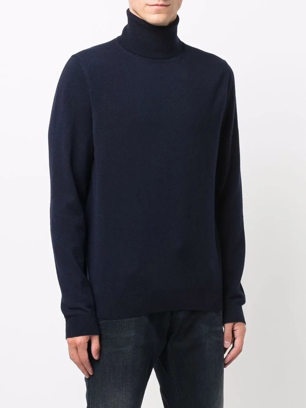  Malo Pullover Mit Rollkragen   Blau 