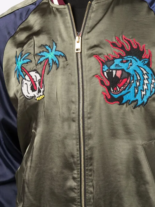 Shop Diesel embroidered - design bomber 