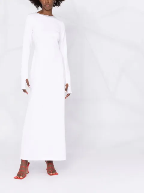 Shop Atu Body Couture open-back long 