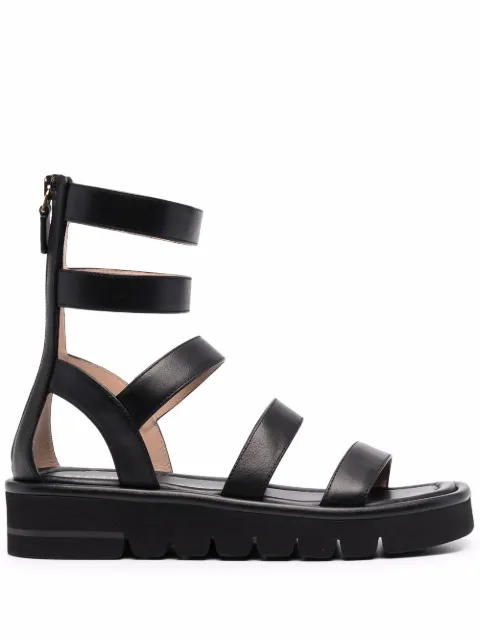 stuart weitzman gala lift studded leather gladiator sandals