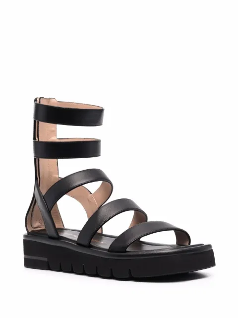 stuart weitzman gala lift studded leather gladiator sandals