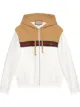 Image 1 of Gucci Web-stripe trim zip-up hoodie