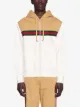 Gucci Web-stripe trim zip-up hoodie