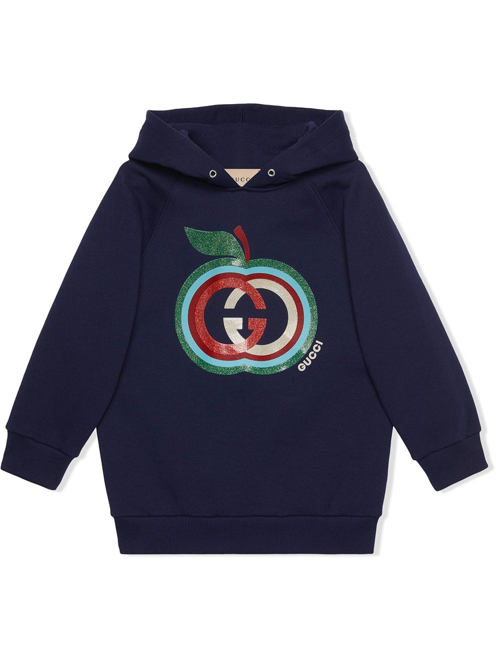 Gucci Kids apple-print Cotton Hoodie - Farfetch