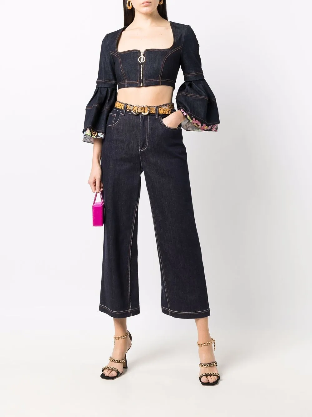  Versace Jeans Couture Klassisches Top   Blau 