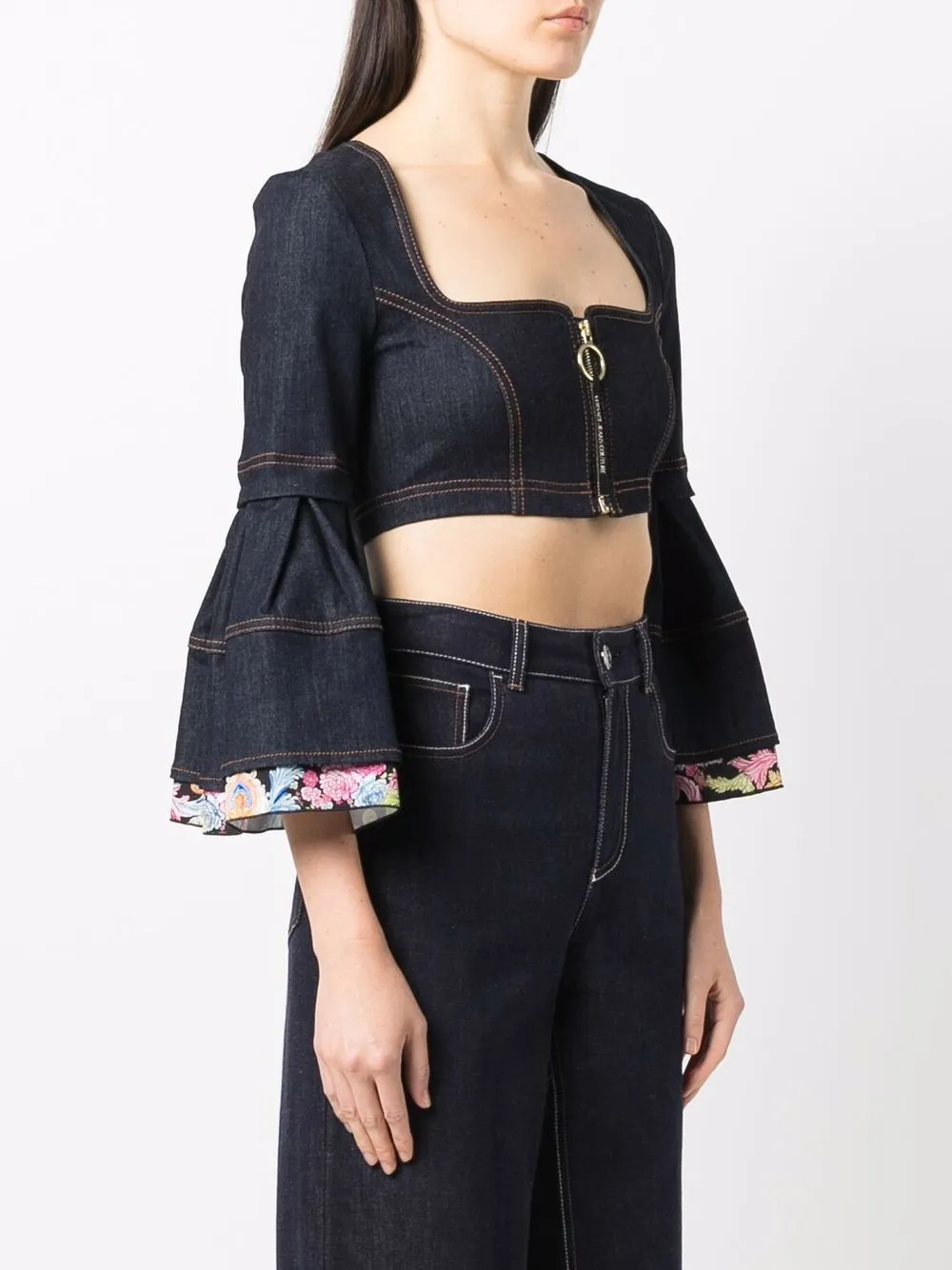  Versace Jeans Couture Klassisches Top   Blau 