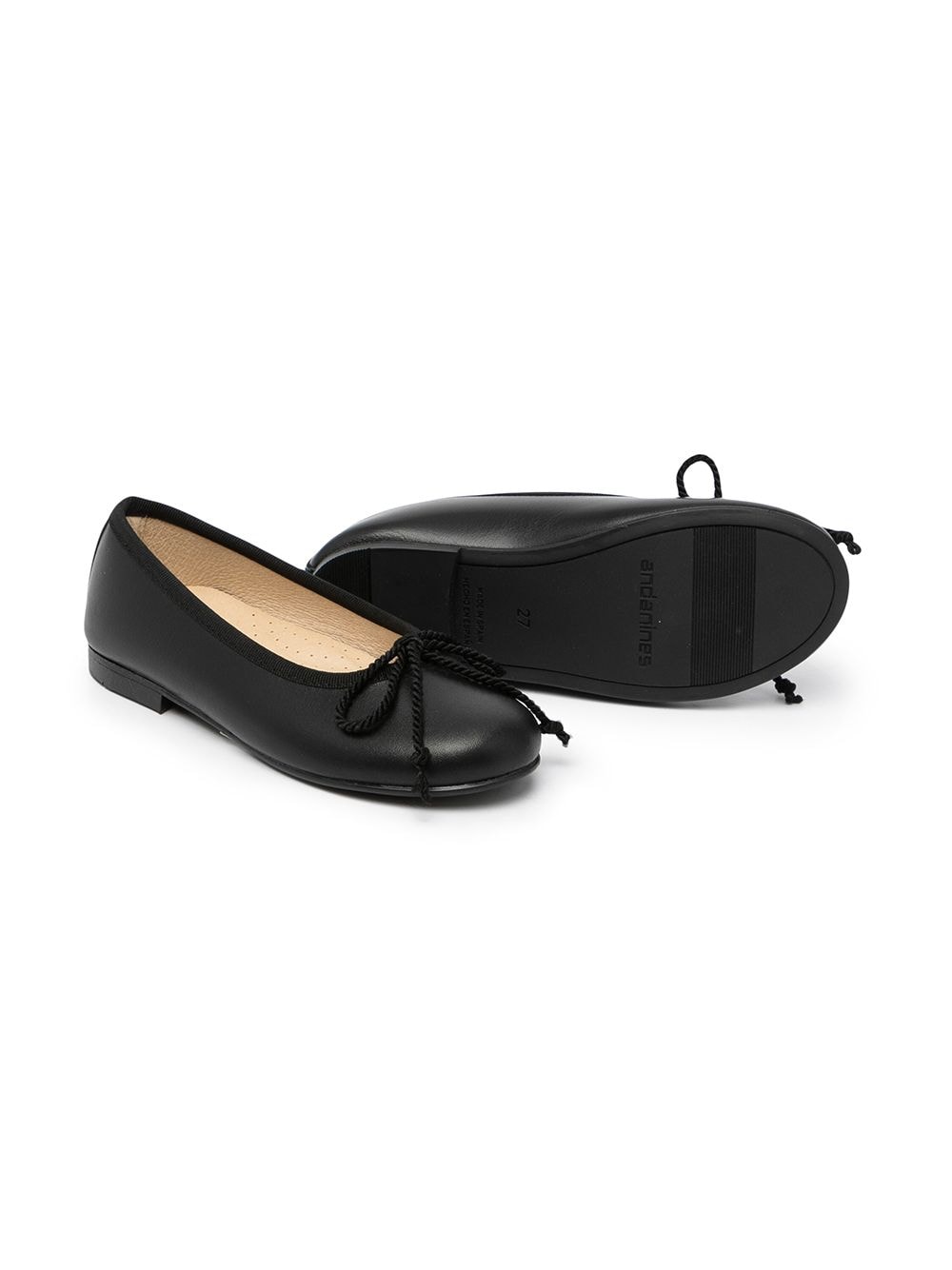 фото Andanines tie-front leather ballerinas