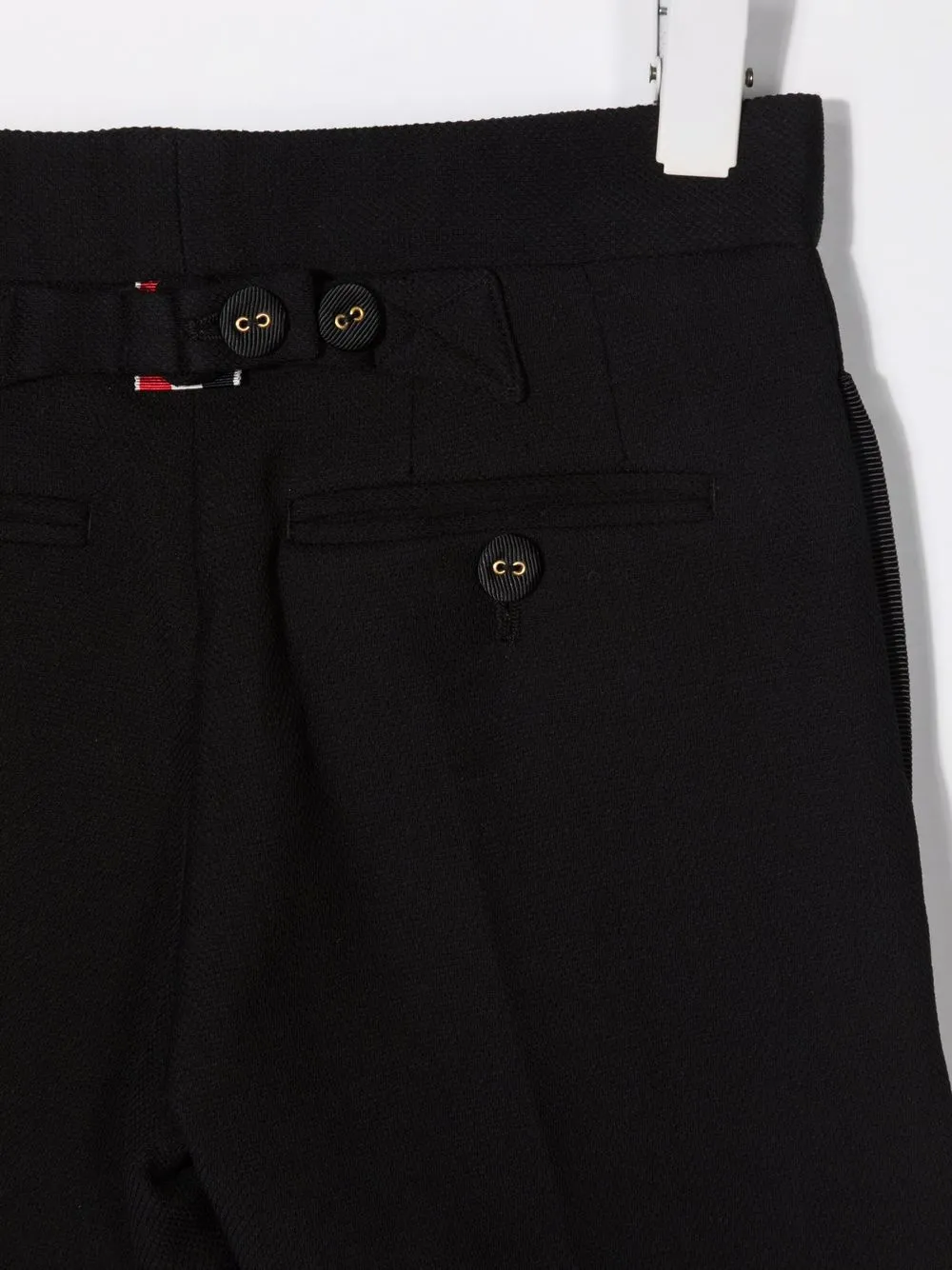 Shop Thom Browne Multi-button Bermuda Shorts In Black