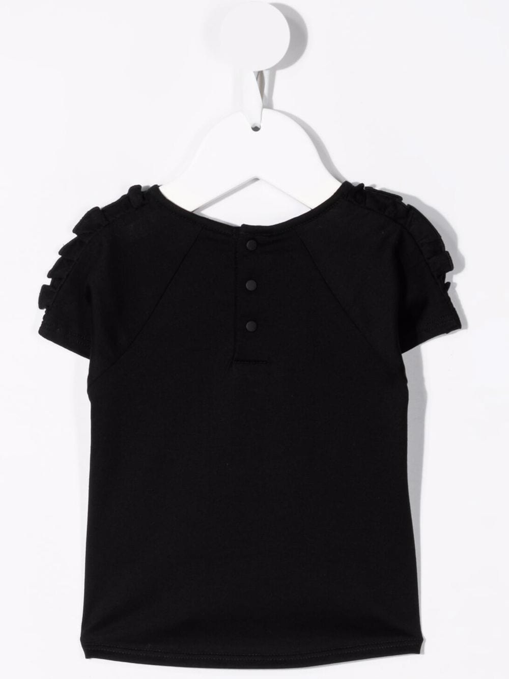 Givenchy Kids T-shirt met glitterlogo - Zwart