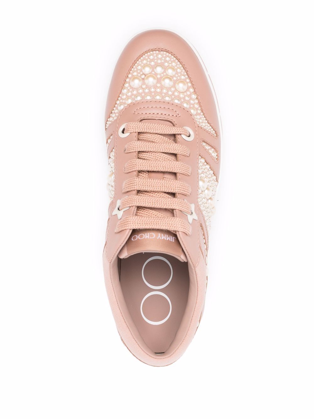 Jimmy choo rose gold on sale trainers