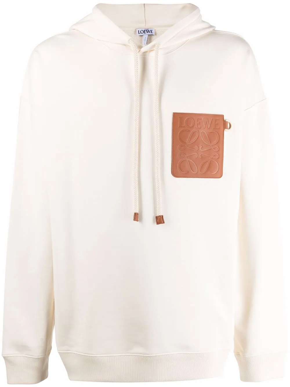 LOEWE Moletom com capuz e patch de anagrama | Neutro | Image 1