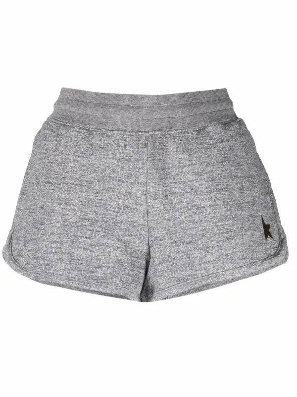 Golden Goose Embroidered-logo Shorts in Grey