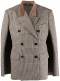 Maison Margiela houndstooth double-breasted blazer - Neutrals