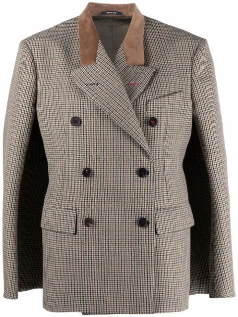 Maison Margiela houndstooth double-breasted blazer