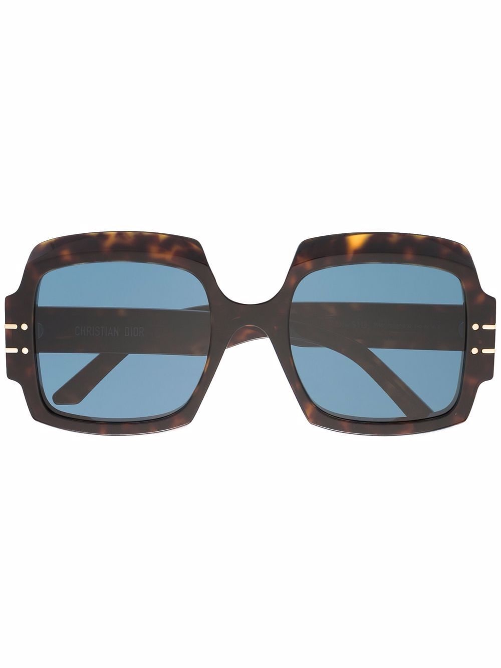 фото Dior eyewear солнцезащитные очки diorsignature в массивной оправе