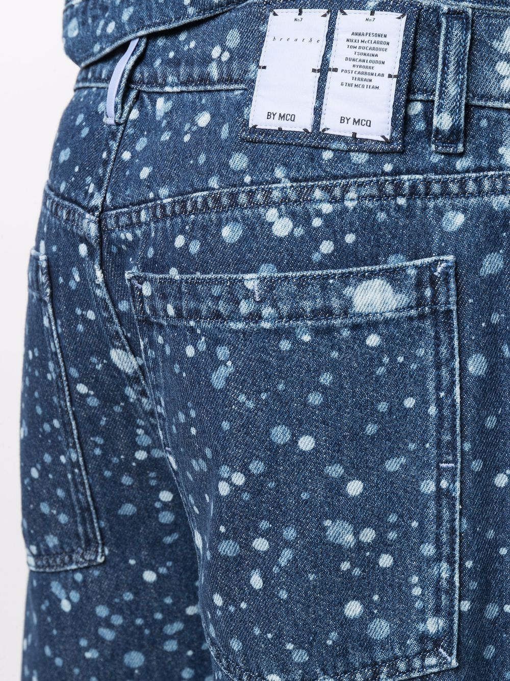 фото Mcq джинсы с эффектом разбрызганной краски