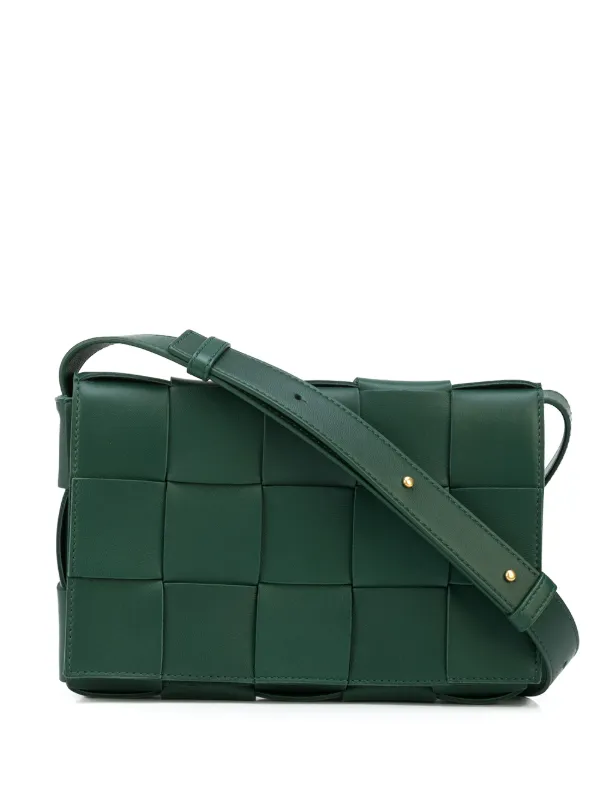 Shop Bottega Veneta Cassette Maxi Intrecciato Crossbody Bag With Express Delivery Generationfiveshops