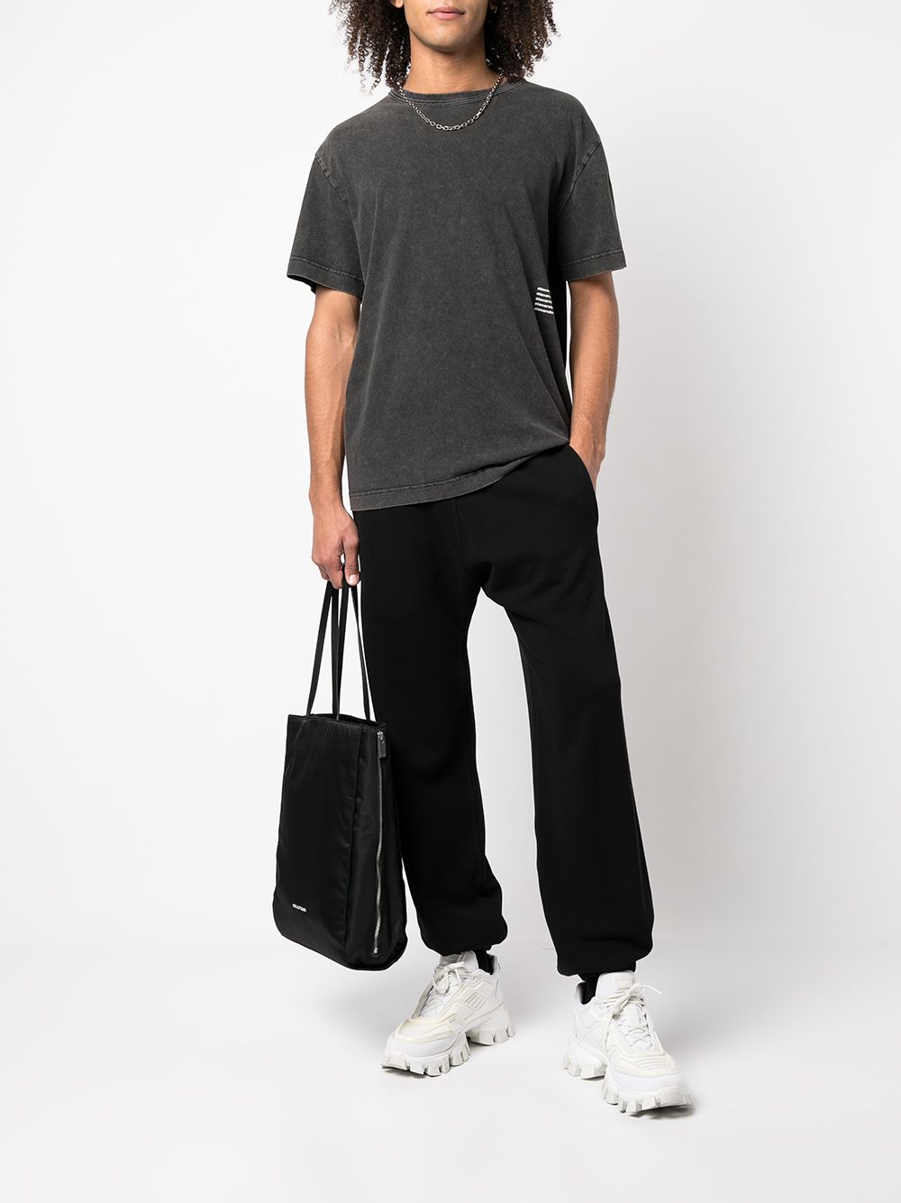 Alexander Wang T-shirt met logoprint - Grijs