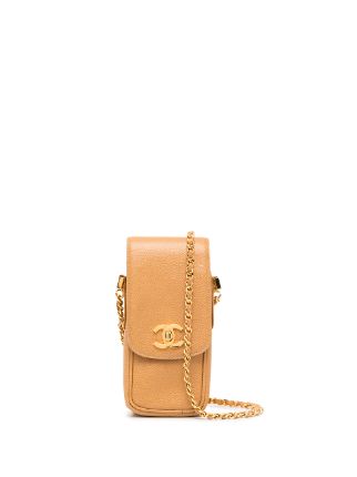 CHANEL Pre-Owned CC Caviar Leather Shoulder Bag - Farfetch