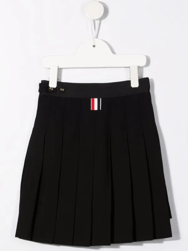 399●新品タグ付 THOM BROWNE. キッズ プリーツスカート Thom Browne Kids プリーツ スカート | ブラック | FARFETCH JP