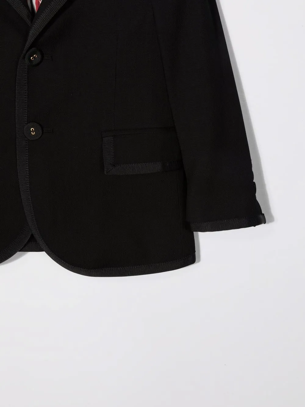 Shop Thom Browne Single-breasted Wool Blazer In Black