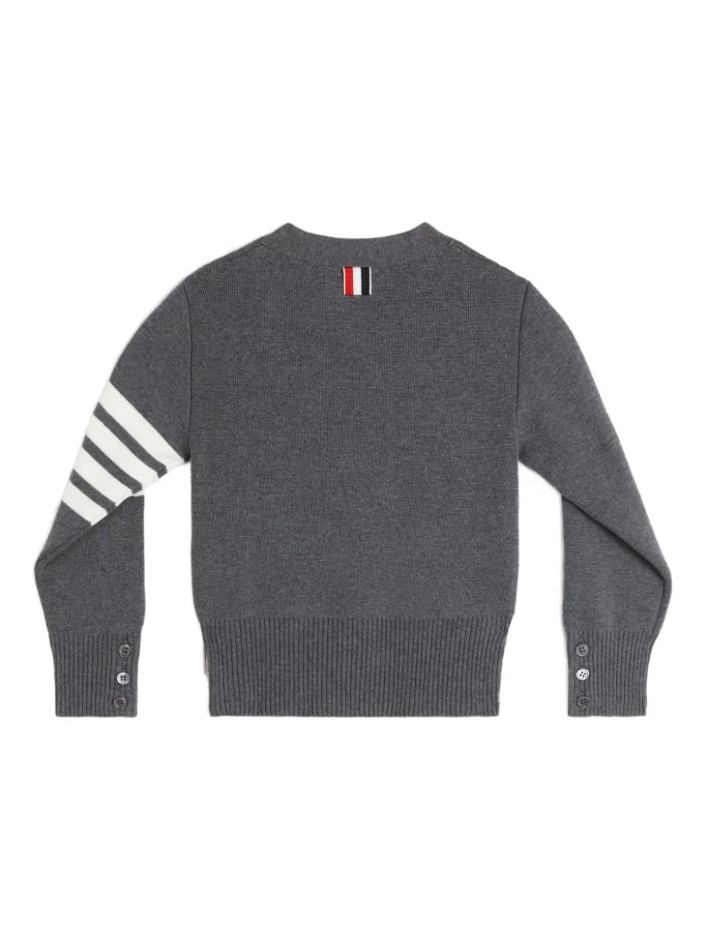 Thom Browne Kids striped-sleeve cardigan | Boys Cardigans | Image 2
