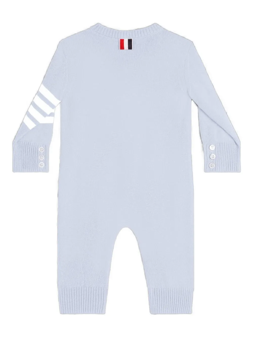 Thom Browne Kids 4-Bar romper met knopen - Blauw