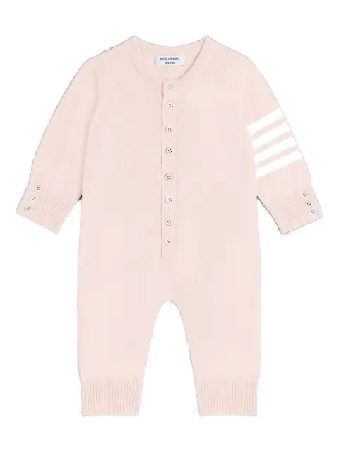 Thom Browne Kids 4-Bar buttoned babygrow