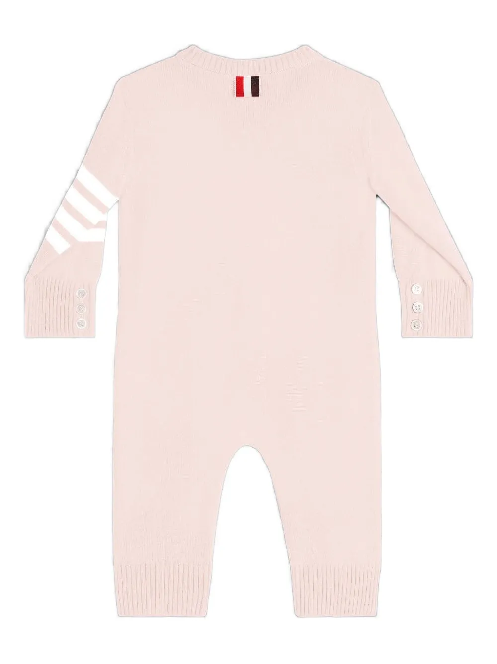 Thom Browne Kids 4-Bar romper met knopen - Roze