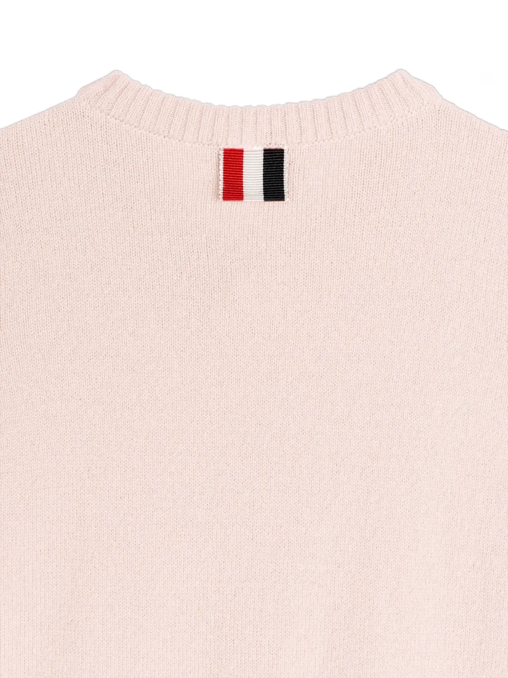 Thom Browne 4-bar Buttoned Babygrow In Pink