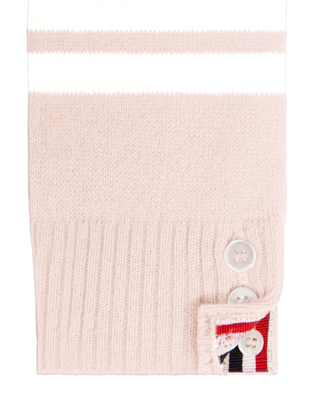 Thom Browne 4-bar Buttoned Babygrow In Pink