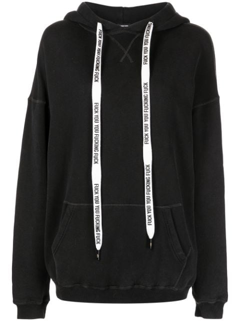 R13 Logo Drawstring Hoodie - Farfetch