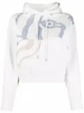Kenzo graphic-print cotton hoodie - White