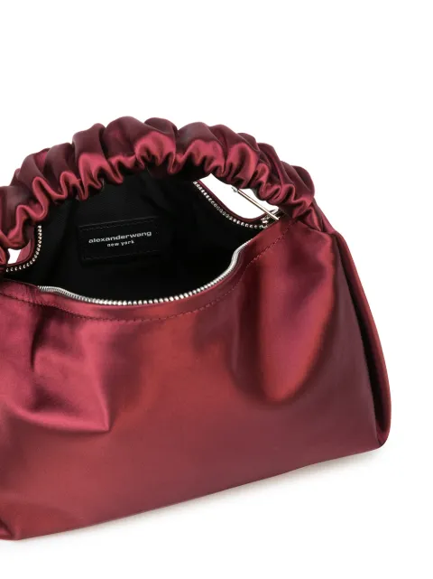 Shop Alexander Wang Scrunchie satin mini bag with Express Delivery Shop Alexander Wang Scrunchie satin mini bag with Express Delivery