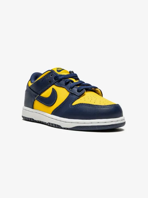 Nike Kids Dunk Low "Michigan" sneakers
