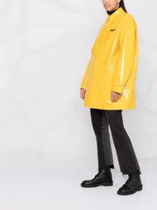 slogan-print rain coat展示图