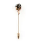 Tateossian Rose lapel pin - Gold