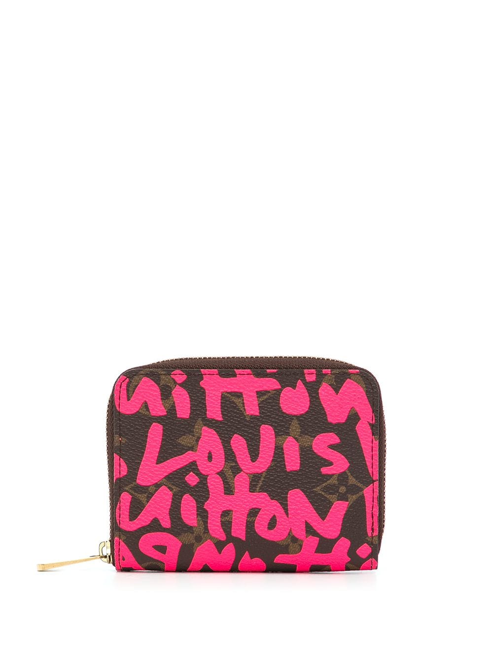 Pre-owned Louis Vuitton X Stephen Sprouse 2008  Zippy Coin Purse In Pink