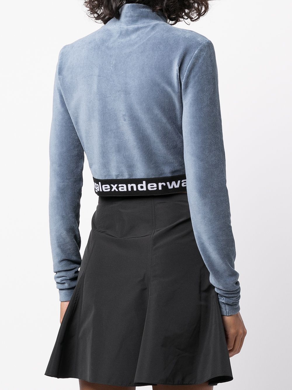 фото Alexanderwang.t вельветовый топ с логотипом