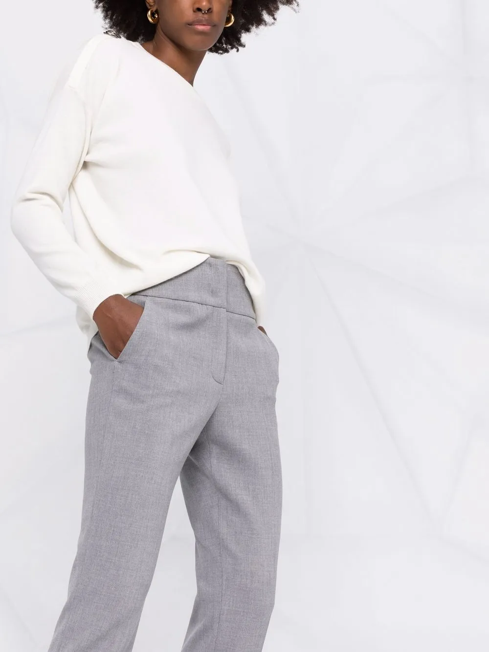 Peserico Pantaloni slim a vita alta | Image 5
