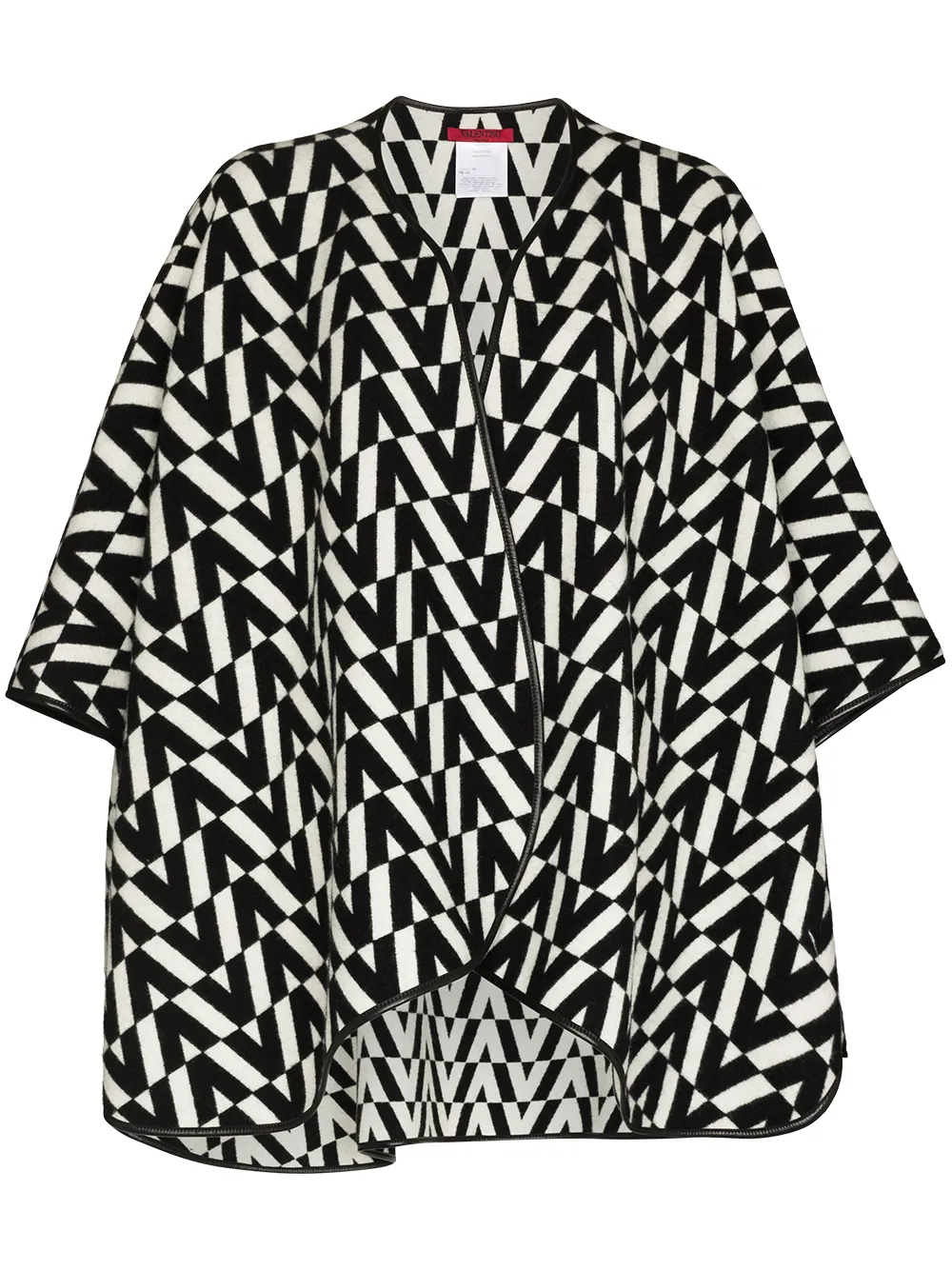 Image 1 of Valentino logo-intarsia cape